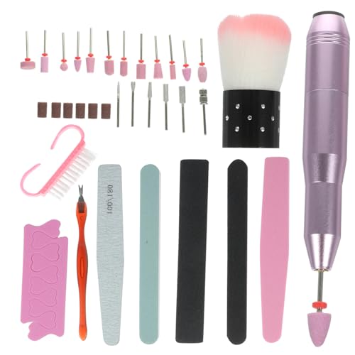 Beatifufu 1set Lucidatore Elettrico Per Unghie Macchina Per Manicure e Pedicure Polisher Portatile Usb Per Unghie e Bellezza Strumento Pratico Per Nail Art Spesse