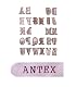 Brennstempel Antex R8Q0L030 für Brandmalerei mit Buchstaben A-Z