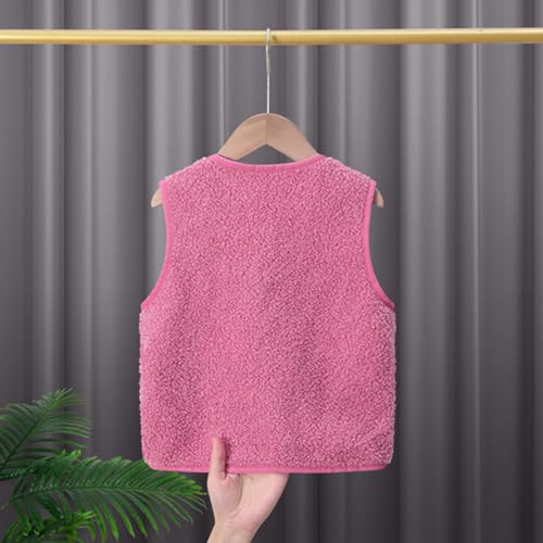 Image of Toddler Boys Girls Sherpa Fleece Vest Winter Gilet Fall Warm Outerwear
