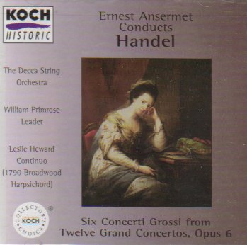 Conducts Handel [Audio CD] Ansermet and Decca String Orchestra