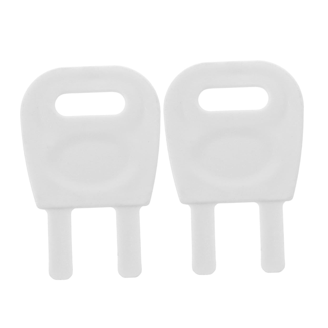 HAWILLOSCH 2 Pcs Replacement Key for Paper Towel Dispensers Commercial Dispensers Key Bathroom Tissue Holders Key Replacement Paper Towel Dispenser Key White