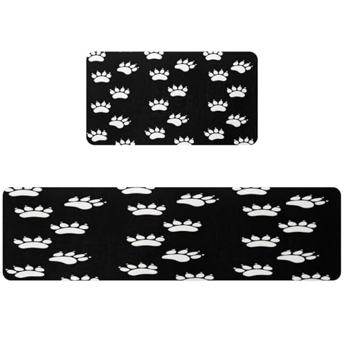 Alfombrillas de cocina para evitar resbalones con base lavable 2