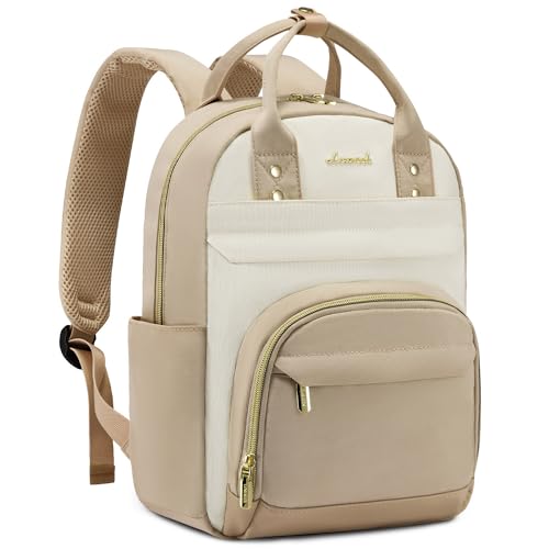 Image of LOVEVOOK Mini Backpack Purse for Women, Small Backpack Bag, Light Weight Stylish Backpack for Daily Travel, Khaki-Beige-Light brown