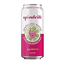 Spindrift Sparkling Water, Raspberry Lime Flavored, Made with Real Squeezed Fruit, 16 Fl Oz Pack of 12 Only 11 Calories per Seltzer Water Can