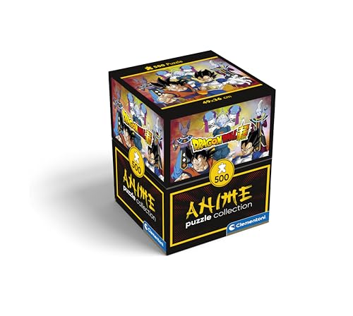 Clementoni | Puzzle Dragon Ball Super pour Enfants 14 Ans+ | 500 Pièces | Dimensions 49 x 36 cm | Fabriqué en Italie | Matériaux Recyclés | Assistance Pièces Manquantes | Puzzle Anime