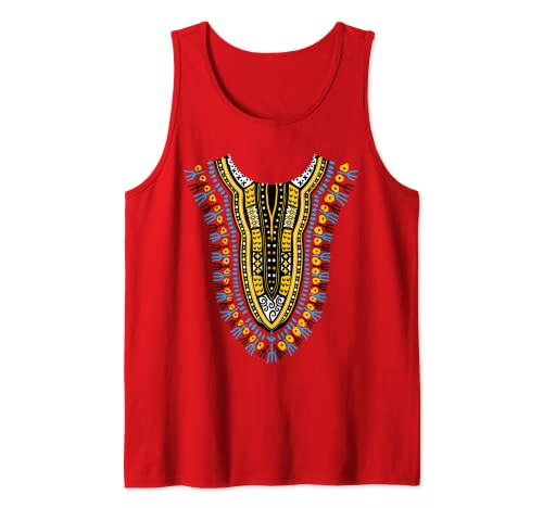Dashiki Tees Pride African Kente Print für Männer Frauen Kinder Tank Top