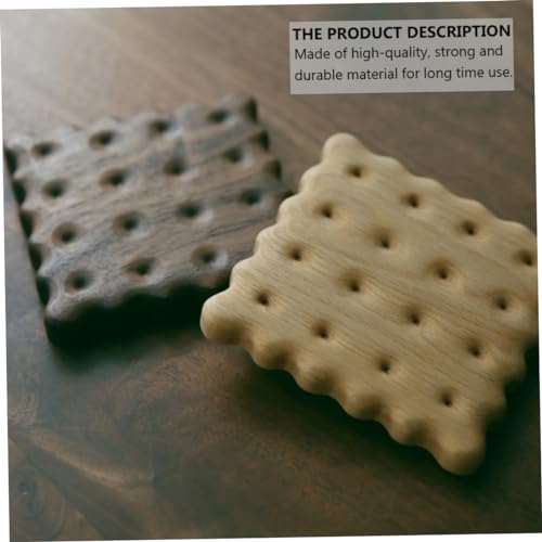 Tasse à thé originale en bois véritable en forme de biscuit à offrir - 6