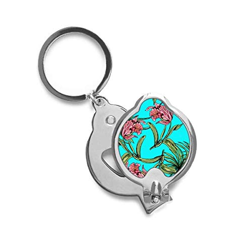 Ongle Cutter DIYthinker Fleur Plante avec motif feuille bleu ciel