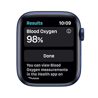 Apple Watch Series 6 (GPS, 44MM) Cassa in Alluminio Azul con Cinturino Sport Blu Navy (Ricondizionato)