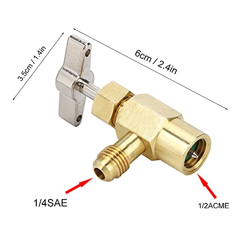 Herramienta para aire acondicionado R134A con rosca 1/2ACME miniatura 3