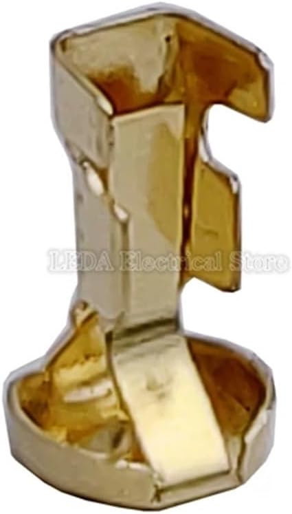 50 PCS Automotive Brass Wiring Harness Connector Crimp Terminal Fuse Holder Button Contact DJ9007A 5x20mm 6X30mm (Color : 5X20mm, Size : 50 Pcs)