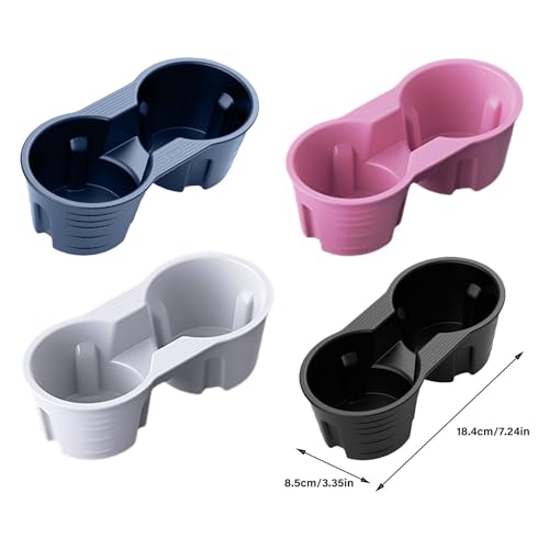 Portavasos de silicona ajustable para consola central auto miniatura 3
