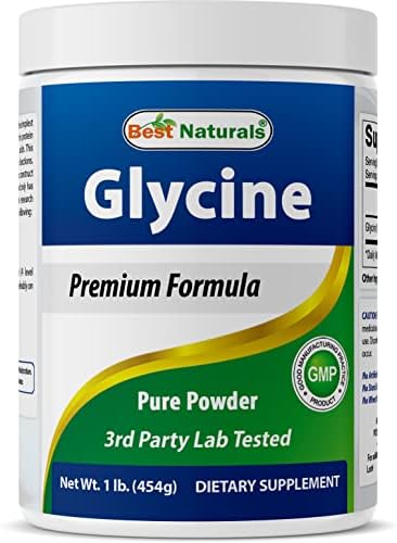 Best Naturals Glycine Powder 1 LB - Neurotransmitter & Relaxation Support
