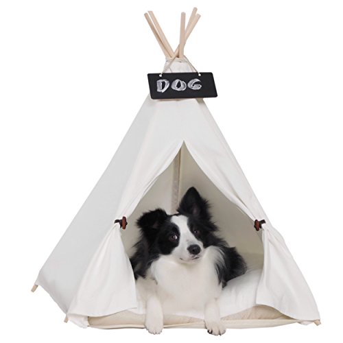 little dove Pet Teepee Dog(Puppy) & Cat Bed - Portable Pet Tents