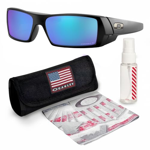 Oakley OO9014 GASCAN - Polarized/Non-Polarized - Rectangle Shape Sunglasses with Official Eyewear Kit Bundle