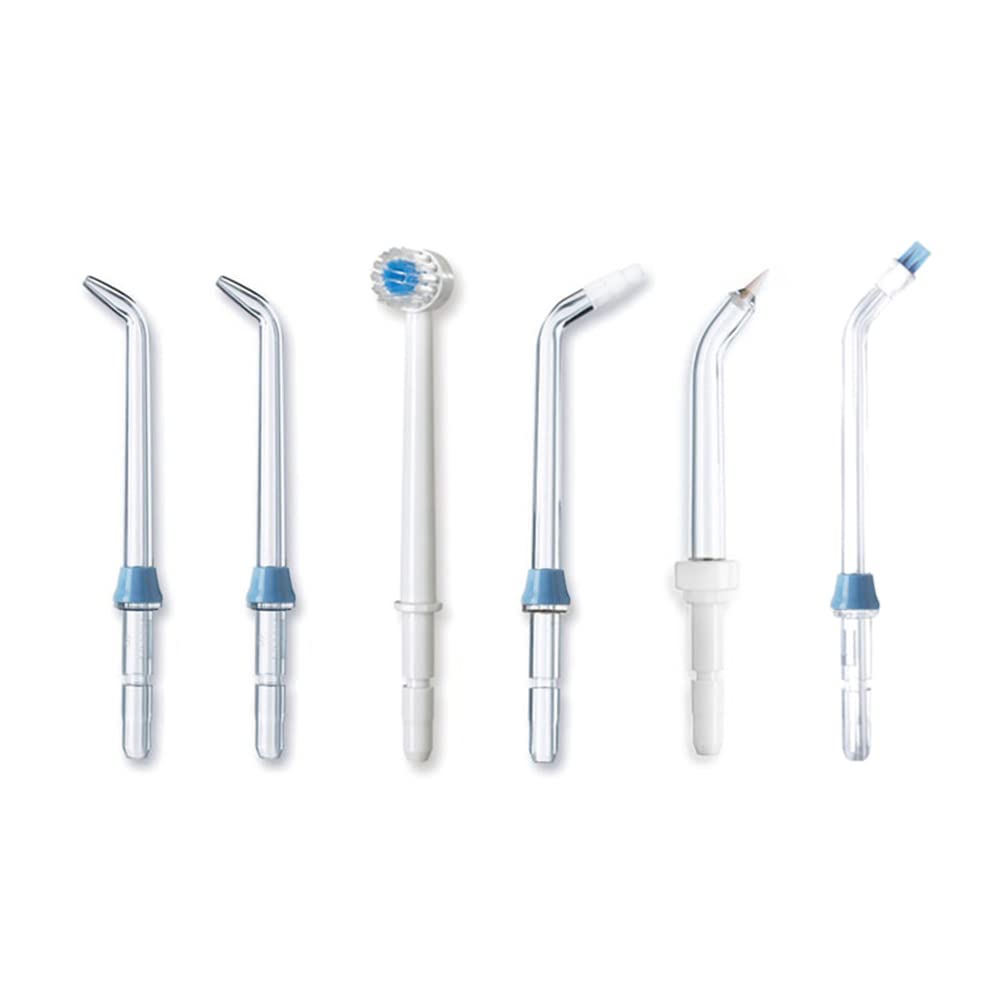 6 pezzi Set di Ugelli per Irrigatore Orale Punte del Getto di Ricambio Compatibile con Waterpik Idropulsore WP-100 WP-250 WP-450 WP-560 WP-660 WP-811 WP-900 WP-940