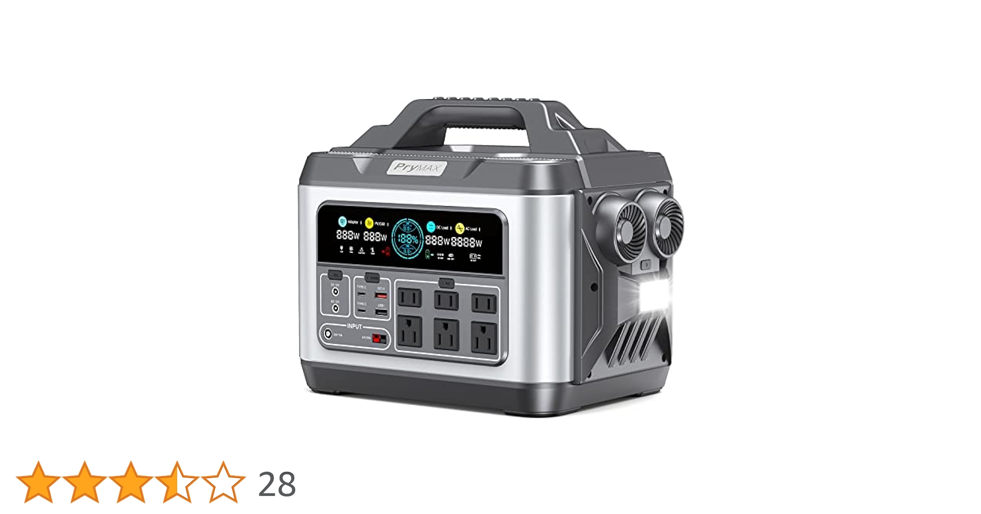 1E09z0L ポータブル電源 1200W(瞬間最大2600W) 1110Wh Amazon.co.jp: PryMAX Batto ポータブル電源 1200W(瞬間最大