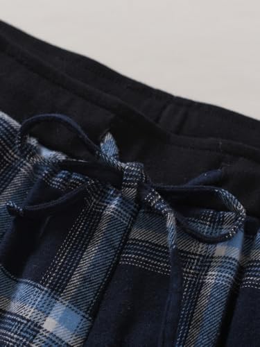 Latuza Men's Cotton Flannel Pajama Pants Plaid Jogger Lounge Pants with Pockets3