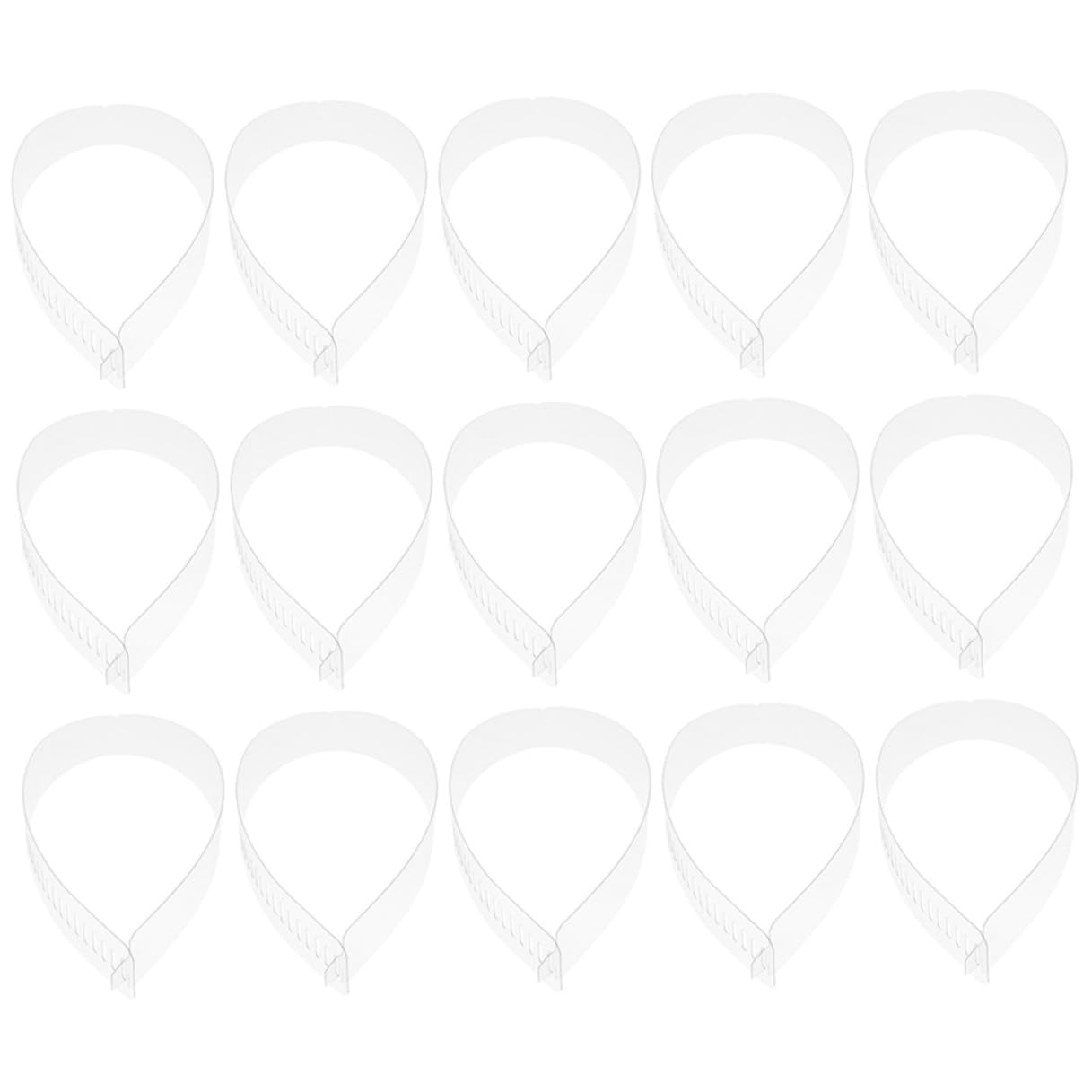 TOYANDONA Bandes de Col Transparentes en Plastique Pvc 60 Pièces 47x3,5cm pour Chemises, Support Solide Qui Ne Déforme Pas, pour Adultes en Tenue Formelle