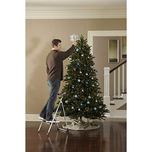 Cosco 11308PBL1E Two Step Big Step Folding Step Stool with Rubber Hand Grip, Gray