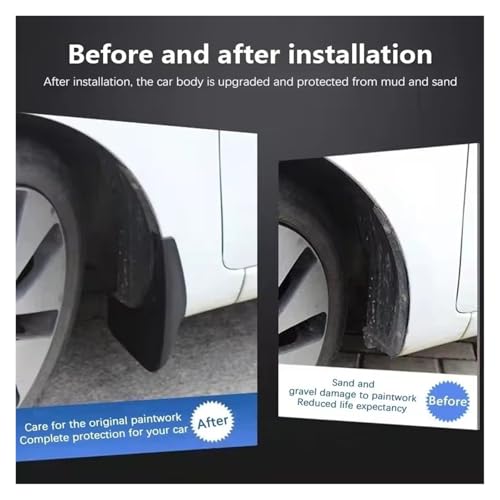 Bavettes garde boue auto VW Caddy 2005-2014 kit protection complet