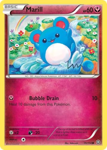 Pokemon - Marill (76/114) - XY Steam Siege - Fairy - Single Card