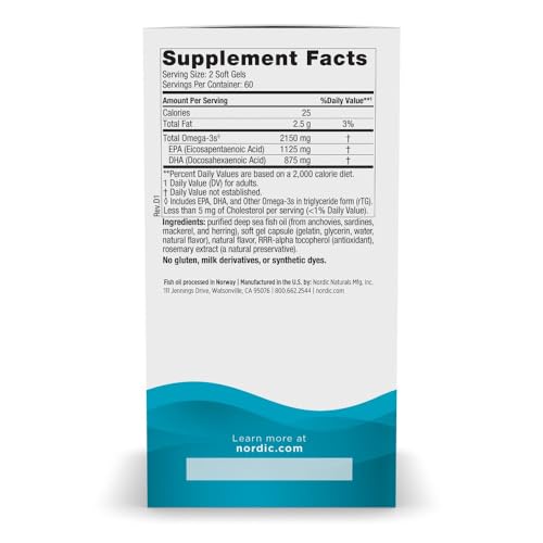 Image of Nordic Naturals Ultimate Omega 2X | 2150 Mg Omega 3 Fish Oil Supplement EPA And DHA | For Optimum Wellness & Heart Health | Lemon Fish Oil For Men And Women | 120 Softgels