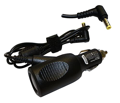 Amperaggio in uscita: 2.1A Power4Laptops Adattatore CC Auto Caricabatteria per Portatile Compatibile con MSI Wind U200-S2743VHP