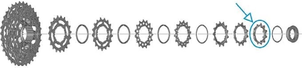 Shimano Spares CS-R7100 sprocket, 11T C, built in spacer type