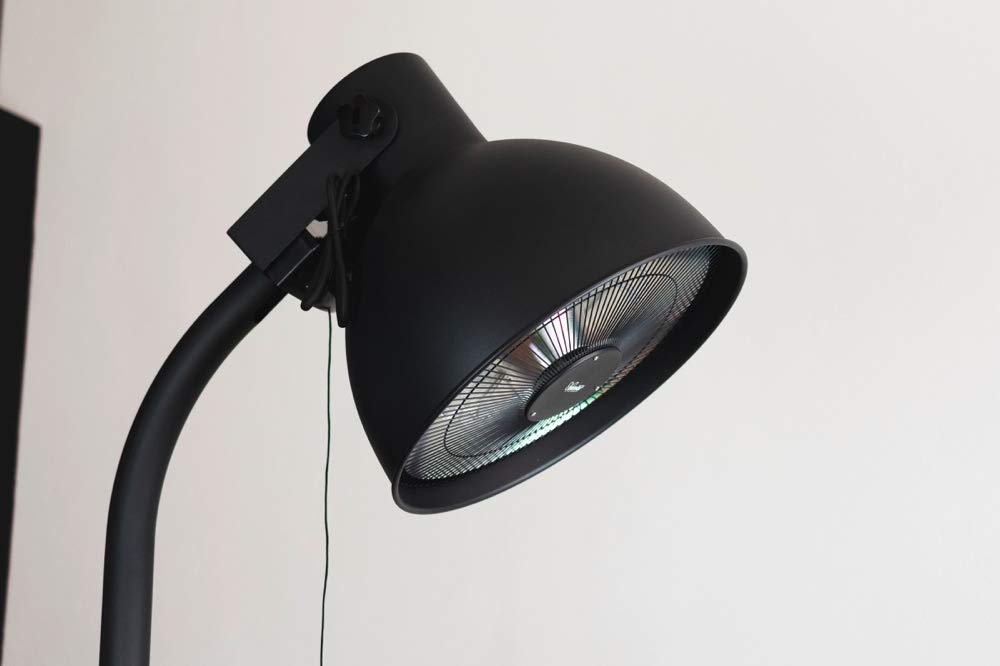 bimar HR311 Stufa elettrica da Esterno, stufetta Alogena Radiante a Piantana, Lampada Riscaldante Elettrica per Esterno Potenza 2000W, 3 Potenze di Riscaldamento, in Alluminio, Orientabile Alto/Basso