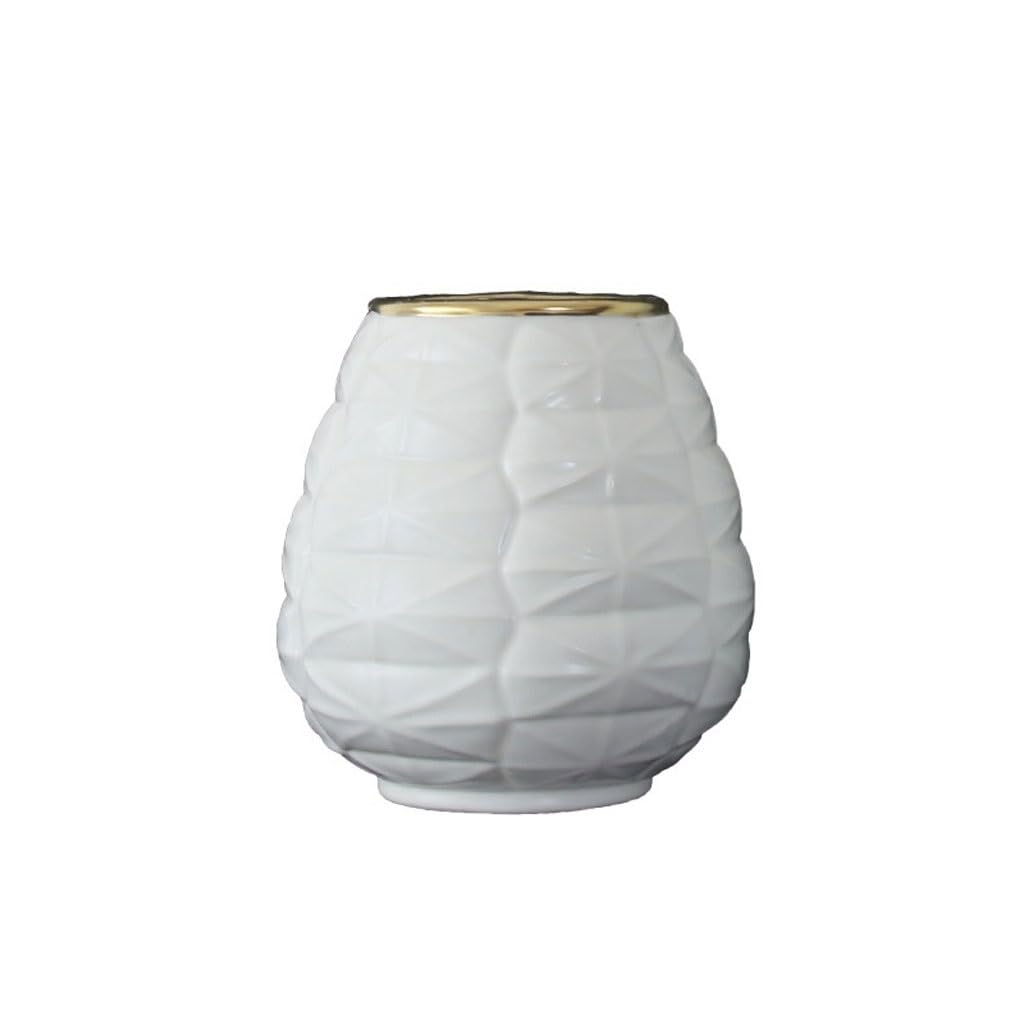 EINES Vase Living Room Flower Arrangement Chinese Style Entrance Wine Cabinet Ceramic Dining Table Creative Ornaments(A)