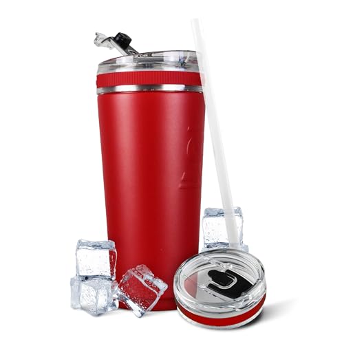 Ice Shaker 590 ml Edelstahlbecher Rot