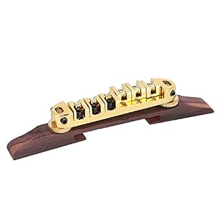 Ensemble de chevalet de guitare, base en palissandre Cordier de guitare jazz palissandre réglable en hauteur pour… – Image 7