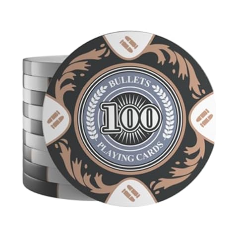 Bullets Playing Cards Clay Poker Chips Set Cover