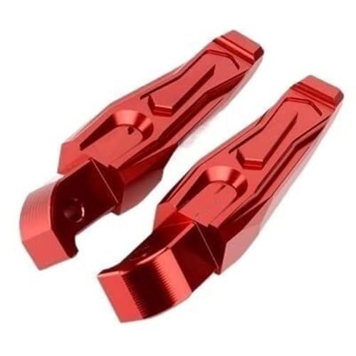 Repose-pieds arrière MT-07 CNC rouge pour balades duo et sorties moto sportives