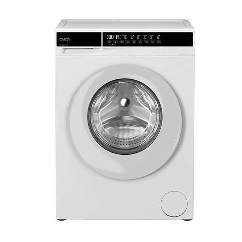 Candy ProWash 100 EY 2108-S, Waschmaschine, 10 kg, 1200 U/min, Digitaldisplay mit Tasten, Proactive Wash, 12 Programme, Inverter-Motor, 24-Stunden-Startvorwahlfunktion, Kindersicherung, Smart Spray