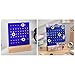 Creative Perpetual Calendar Wooden Kids Calendar DIY Hand Operated Develop Planning Skills Perpetual for Home (Blue)
