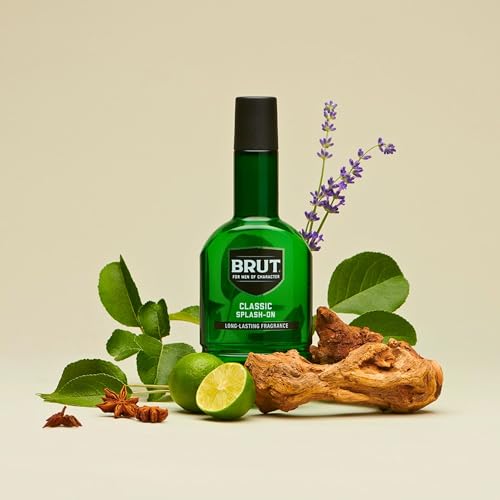 Deluxio Gifts Men Fragrance Bundle with Brut Deodorant 200ml and Shower Gel 250ml Original Set with Splash on Lotion Original Fragrance 200ml in a Gift Bag - Image 7