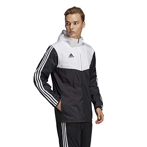 adidas Men\'s Tiro Windbreaker, Black/White, X-Large