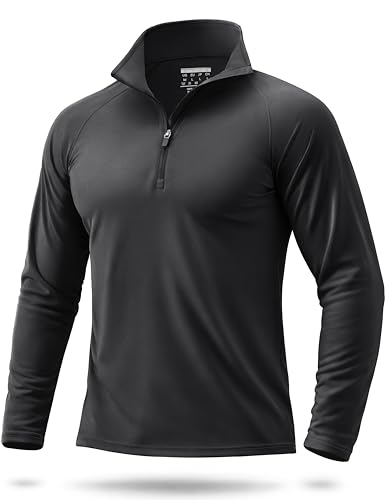 Boladeci Men's UPF 50+ Sun Shirts 1/4 Zip Long Sleeve