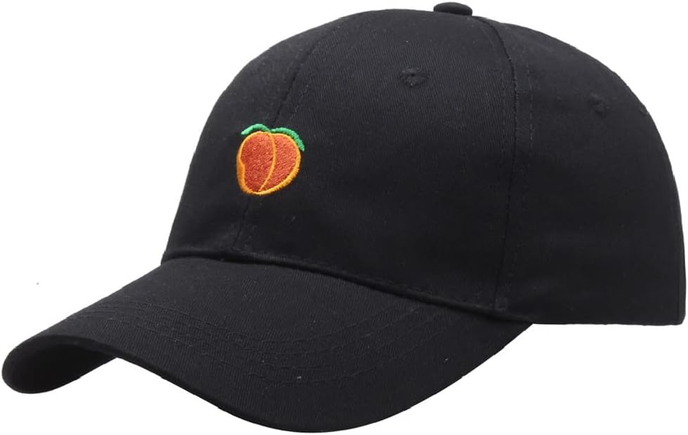 Dad Hat Leisure Fresh Fruit Cap Embroidery Hat Peach Baseball Cap Women's Cotton Hip hop Baseball Cap Hats