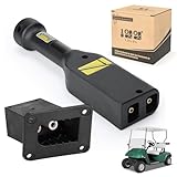 10L0L Golf Cart 36V PowerWise Charger Plug and Receptacle,with Handle,for 1996-Up EZGO TXT Medalist PDS DCS OEM# 73345G01 73051G02 73063-G01 73051G29