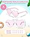 Kanayu 12 Pcs Mixed Style Rimless Sunglasses Retro Party Favors Eyewear for Bachelor Party Photoshoot Costume Accessories (Colorful)