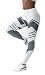 CFR Hot Sale Women's Fitness Leggings High Waist Sport Workout Yoga Pants New Geometry Print Runnig Cycling Stretch Tight Trousers White,M UPS Post