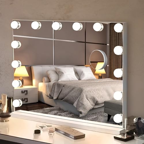 Bayt Specchio Trucco con luci LED – Specchio Hollywood Bianco