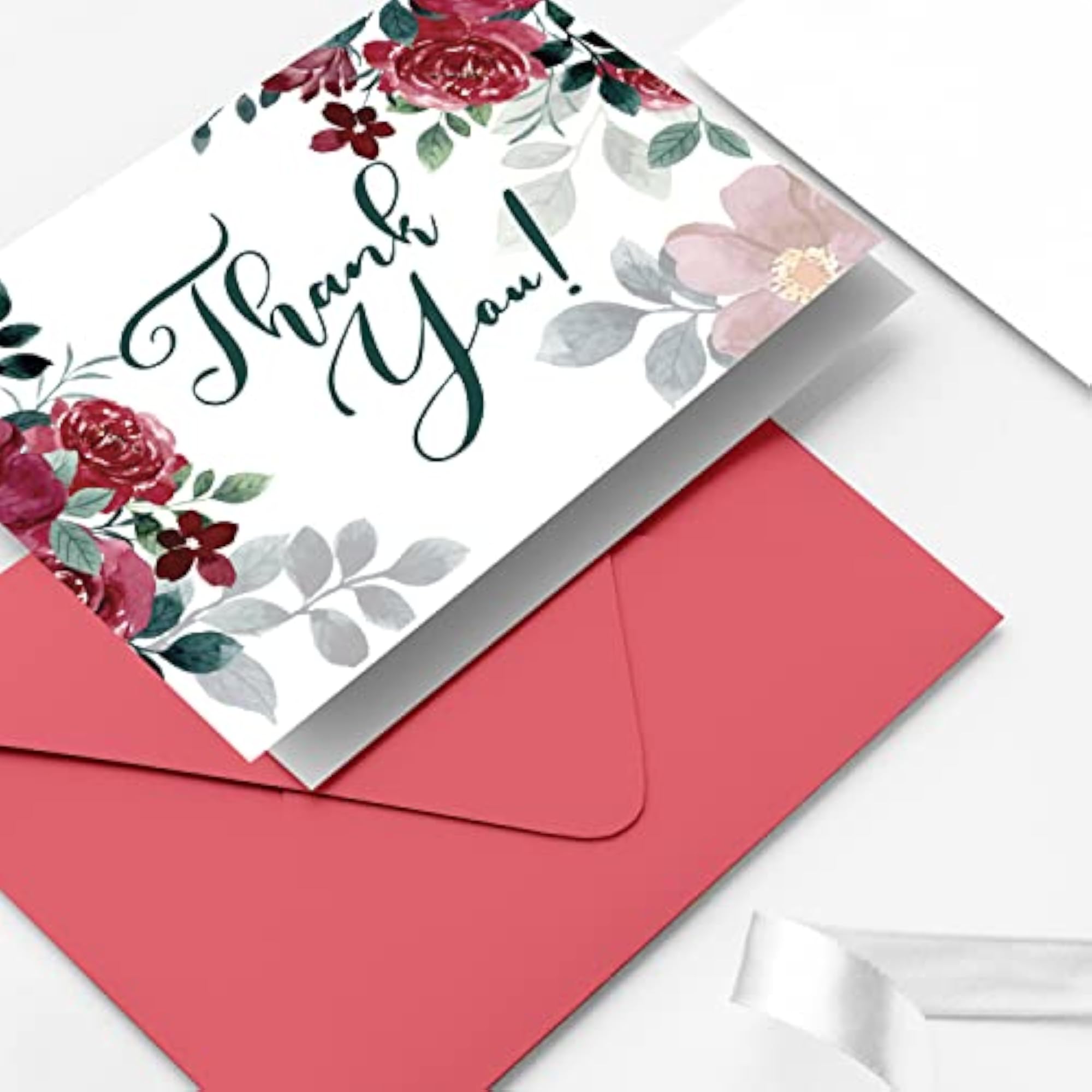 Thank You Cards for Small Business, Floral Design