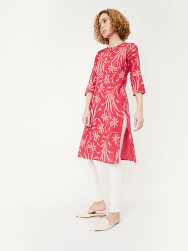 Image of Max Women's Cambric Regular Fit Casual Kurta