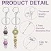 YUESEK 20/40pcs Beadable Keychain Bars Bulk Blank Creative Cute Keychains Bar for Beads Purse Keychains for Women Man