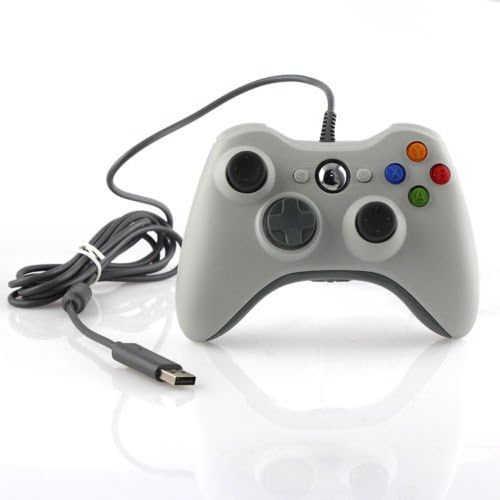 Duke White Wired USB Game Pad Controller For MICROSOFT Xbox 360 PC Windows7 XP