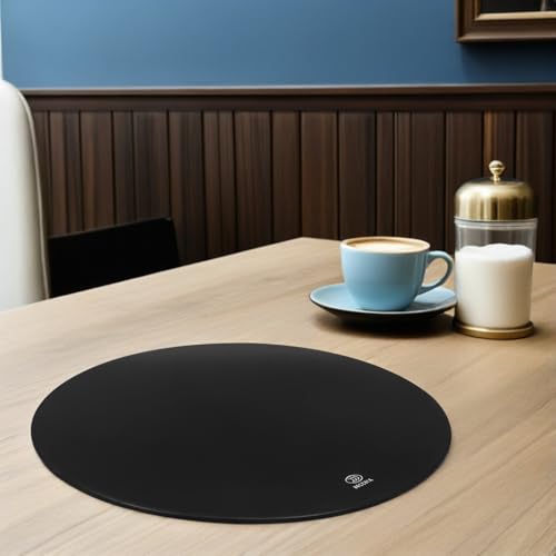 Plateau verre trempé rond pour table de café surface épaisse sécurisée - 7
